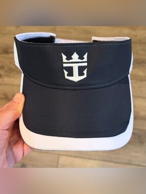 Royal Caribbean Logo Sun Visor Navy White Adjustable Cruise Golf Tennis